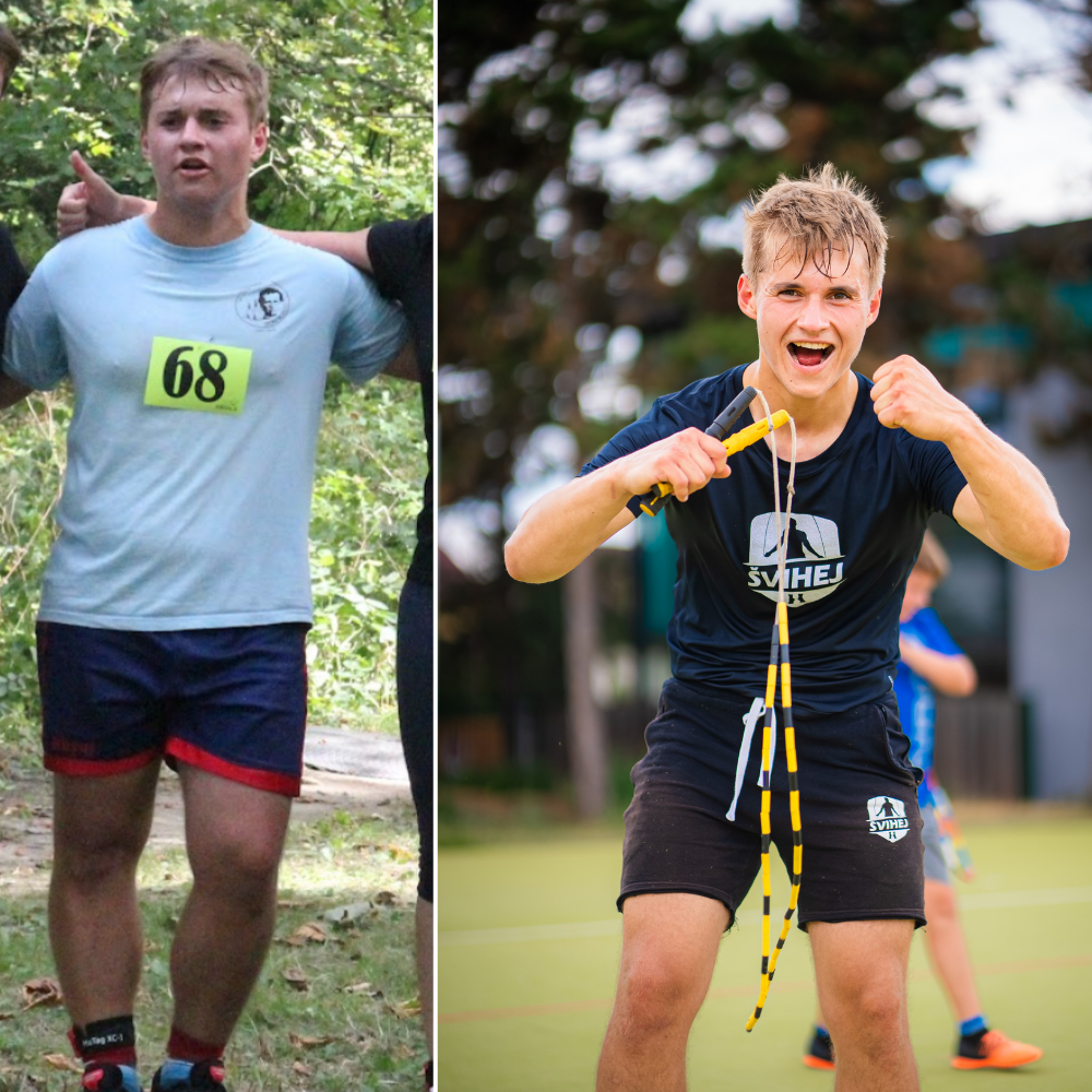 Vojta – proměna před a po